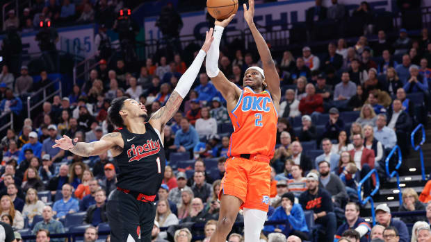 shai gilgeous alexander anfernee simons oklahoma city thunder portland trail blazers